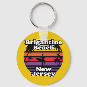 Vintage Brigantine Beach New Jersey Keychain