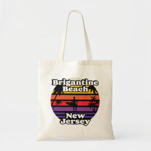 Vintage Brigantine Beach New Jersey Tote Bag