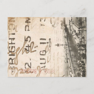 Vintage Brighton Pier Photograph Postcard
