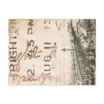 Vintage Brighton Pier Photograph Postcard