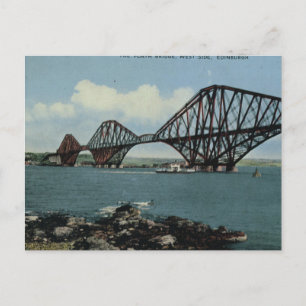 Vintage Britain, Edinburgh, Forth Bridge Postcard