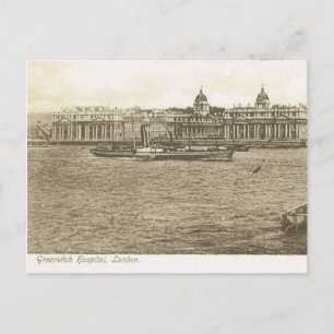 Vintage Britain, London, Greenwich Hospital Postcard