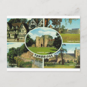 Vintage Britain, multiview, Tonbridge Kent Postcard