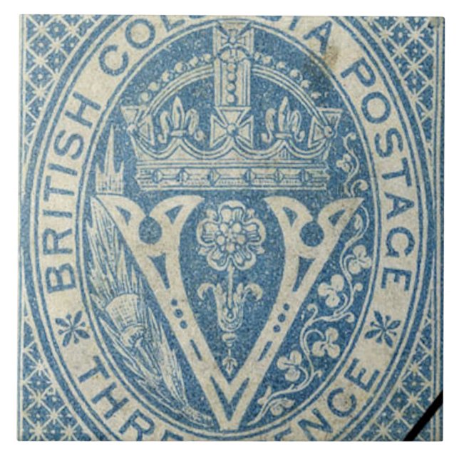 Vintage British Columbia Ceramic Tile (Front)