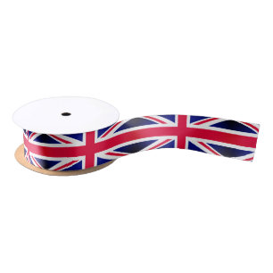 Vintage British Flag & United Kingdom /union jack Satin Ribbon