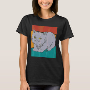 Vintage British Shorthair Cat T-Shirt