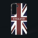 Vintage British Union Jack flag English pride Samsung Galaxy Case<br><div class="desc">Vintage British Union Jack flag English pride Samsung Galaxy S22 Case. Cool UK flag design personalized with your text. Faded flag of United Kingdom,  Great Britain,  England.</div>