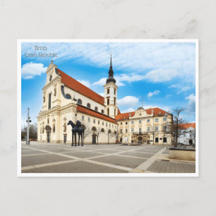 vintage Brno Czech Republic République tchèque Postcard
