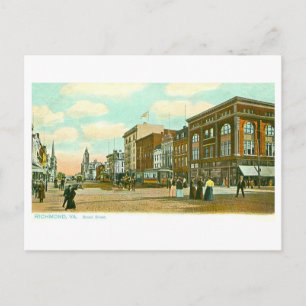 Vintage Broad Street, Richmond, Virginia Postcard