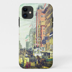 Vintage Broadway, NYC (1880s) iPhone 11 Case