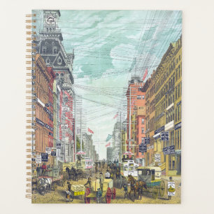 Vintage Broadway, NYC (1880s) Planner