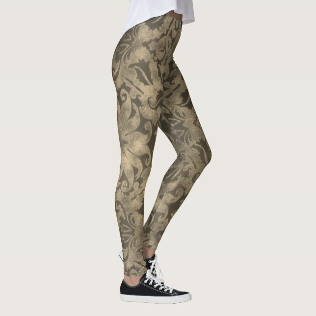 Vintage Brocade Leggings (Right)