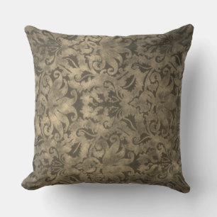 Vintage Brocade Throw Pillow