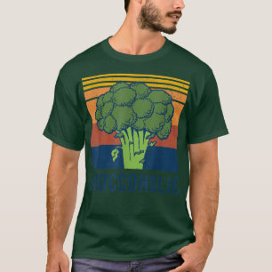 Vintage Broccoli For Men Women Broccoholic Vegan V T-Shirt