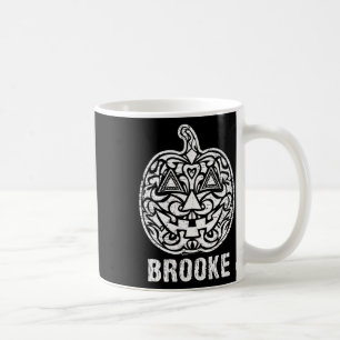 Vintage Brooke Halloween Sugar Skull Design Coffee Mug