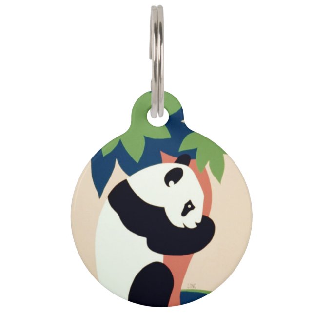 Vintage “Brookfield Zoo” custom pet tags (Front)