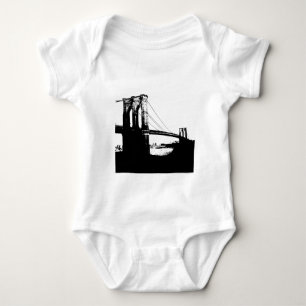 Vintage Brooklyn Bridge Baby Bodysuit