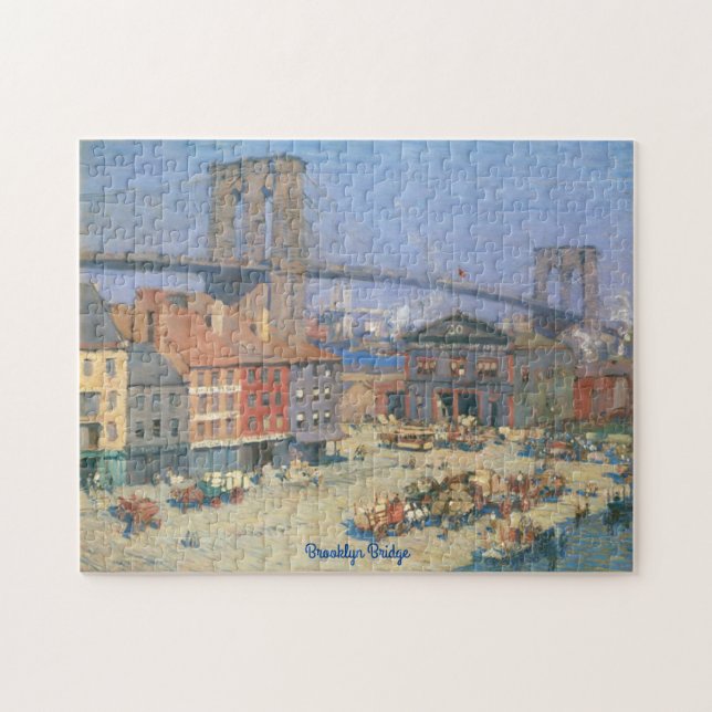 Vintage Brooklyn Bridge Jigsaw Puzzle Gift Box (Horizontal)