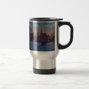 Vintage Brooklyn Bridge Travel Mug