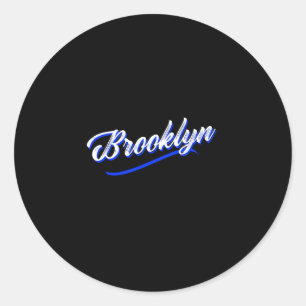 Vintage Brooklyn Classic Round Sticker