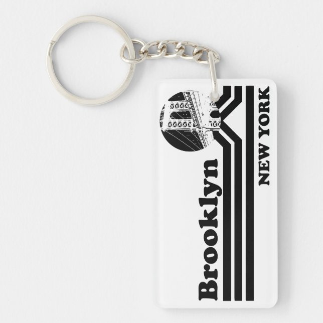 Vintage Brooklyn New York Keychain (Front)