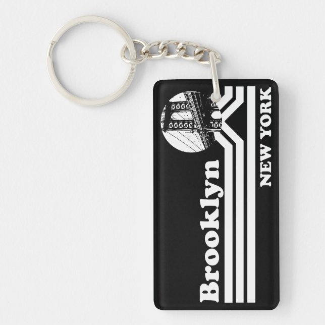Vintage Brooklyn New York Keychain (Front)