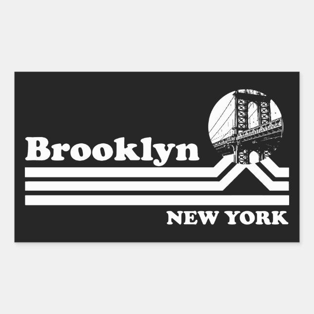 Vintage Brooklyn New York Sticker (Front)