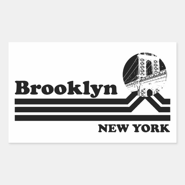 Vintage Brooklyn New York Sticker (Front)