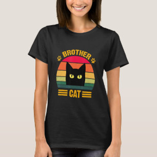 Vintage Brother Cat Brother Cat Style Retro 2 T-Shirt