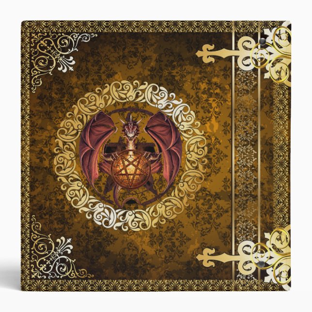 🔮Vintage Brown Medieval Witchcraft Book Of Shadow Binder (Back)