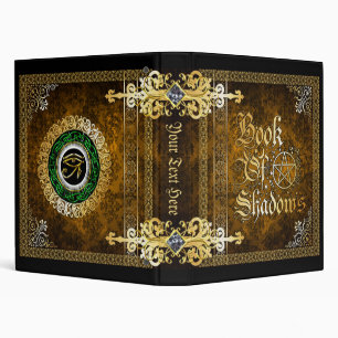 Vintage Brown Medieval Witchcraft Book Of Shadows Binder