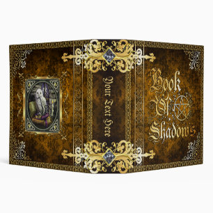 Vintage Brown Medieval Witchcraft Book Of Shadows Binder