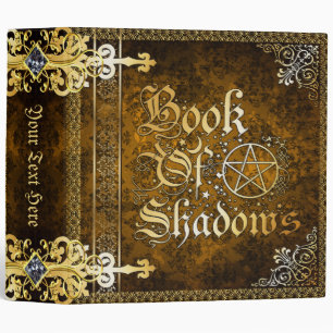 Vintage Brown Medieval Witchcraft Book Of Shadows Binder