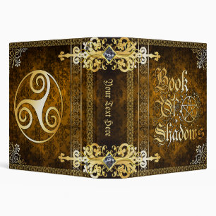 Vintage Brown Medieval Witchcraft Book Of Shadows Binder