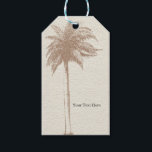 Vintage Brown Palm Tree Beach Wedding Favour Gift Tags<br><div class="desc">Vintage Brown Palm Tree Beach Wedding Favour Gift Tag. Customize however you want. Matching items available.</div>
