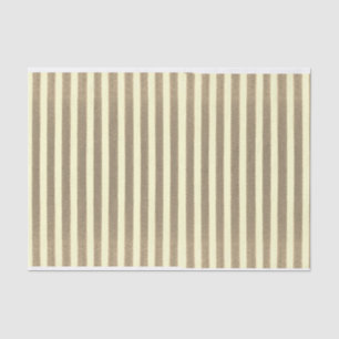 Vintage Brown Striped Tissue Paper