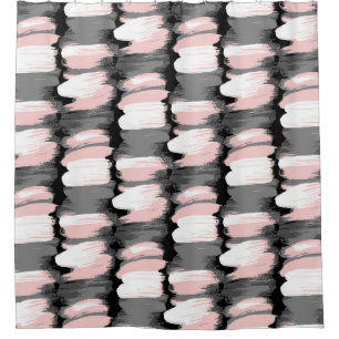 Vintage brush strokes, grey-pink decor.