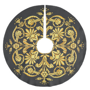 vintage brushed polyester tree skirt