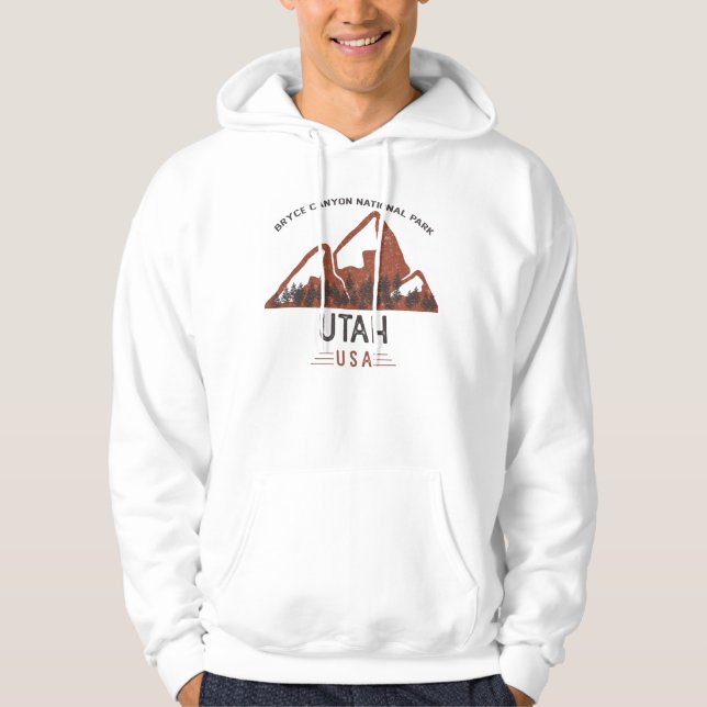 Vintage Bryce Canyon National Park Utah Hoodie (Front)