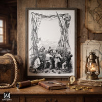 Vintage Buccaneers and a Shipwrecked Pirate Ship