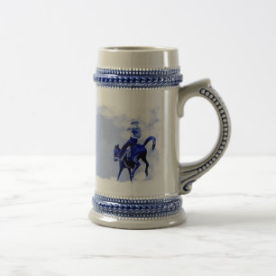 Vintage Bucking Bronco Ceramic Stein