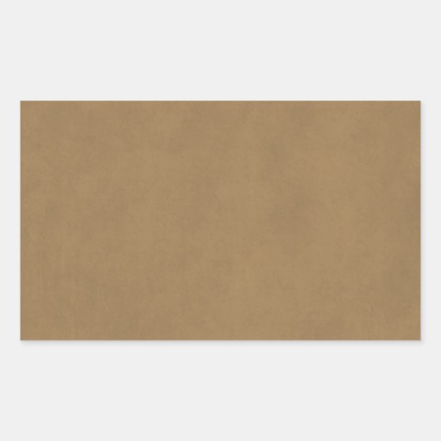 Vintage Buckskin Leather Brown Parchment Template Sticker (Front)