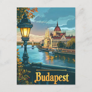 Vintage Budapest Postcard