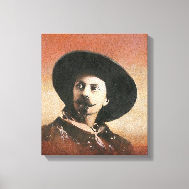 Vintage Buffalo Bill Portrait Canvas (Front)
