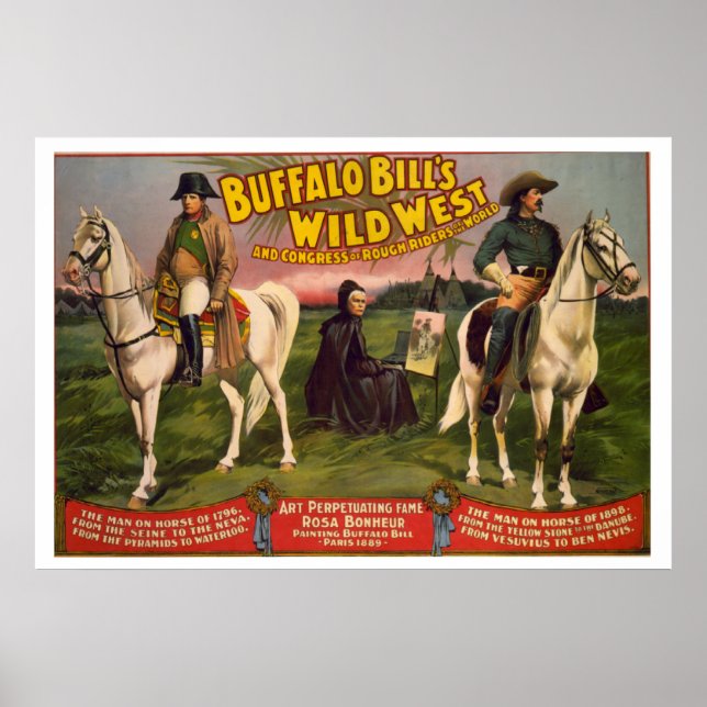 VINTAGE Buffalo Bill POSTER (Devant)