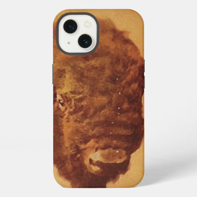 Vintage Buffalo iPhone Case (Back)