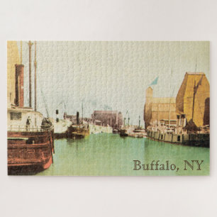 Vintage Buffalo NY Harbour Large Puzzle