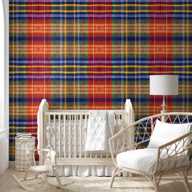 Vintage Buffalo Plaid Wallpaper (Kids)