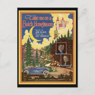 Vintage Buick Car Postcard