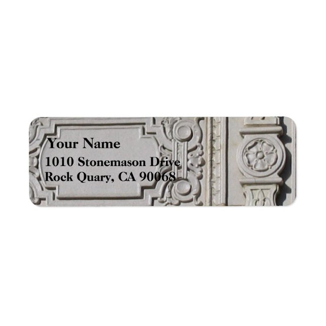 Vintage Building Architecture Address Labels (Front)